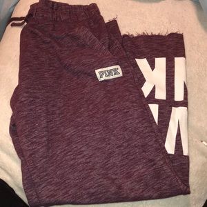 maroon vs sweat pants